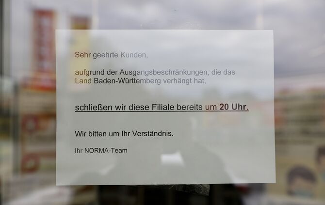 Reduzierte Öffnungszeiten