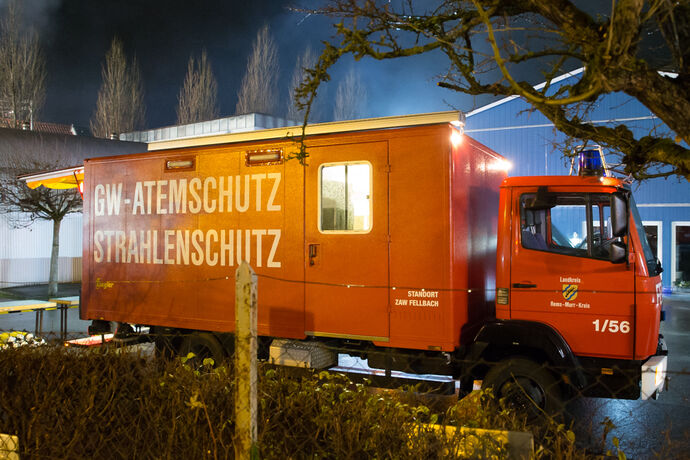 1 Tote bei Wohnhausbrand, Bachstr., Winnenden, 21.12.2020.