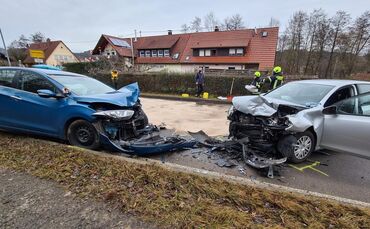 Frontalzusammenstoß Berglen Öschelbronn Rettersburg