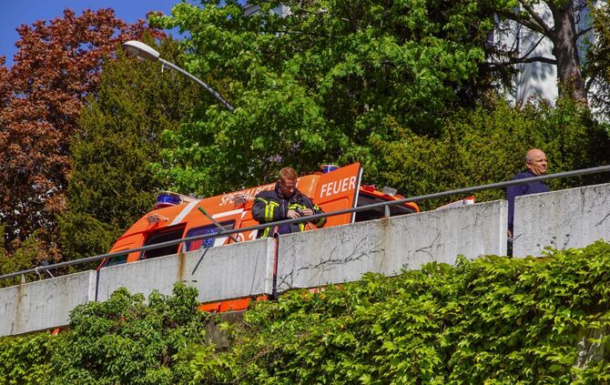 Feuerwehr Polizei Waschbär Klinikum Rettung Stuttgart_7