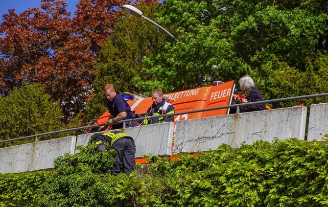 Feuerwehr Polizei Waschbär Klinikum Rettung Stuttgart_10