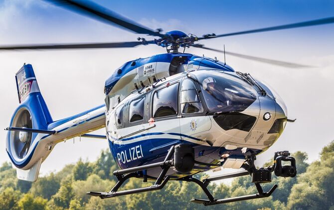 Polizei Hubschrauber Polizeihubschrauber Helikopter Airbus H145_0