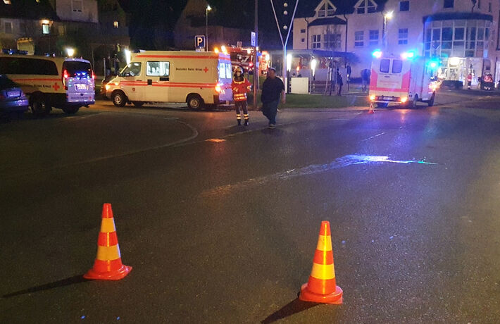 Brand in Lichtschacht / Keller, Hauptstr., Plüderhausen, 14.01.2021.