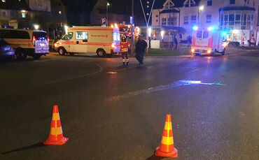 Brand in Lichtschacht / Keller, Hauptstr., Plüderhausen, 14.01.2021.