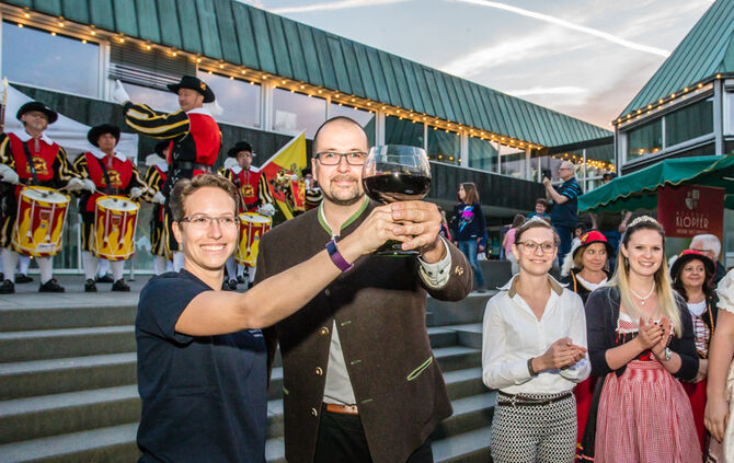 Eröffnung Weinstadt-Weindorf, Beutelsbach, 27.04.2018.