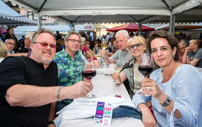 Eröffnung Weinstadt-Weindorf, Beutelsbach, 27.04.2018.