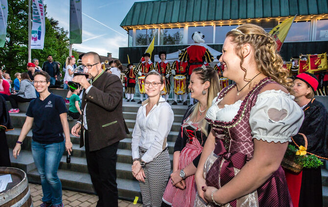 Eröffnung Weinstadt-Weindorf, Beutelsbach, 27.04.2018.