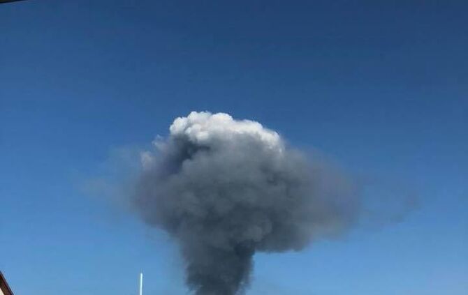 Brand Großbrand Industriegebiet Remseck Remseck-Aldingen Autoverwerter Feuer_8