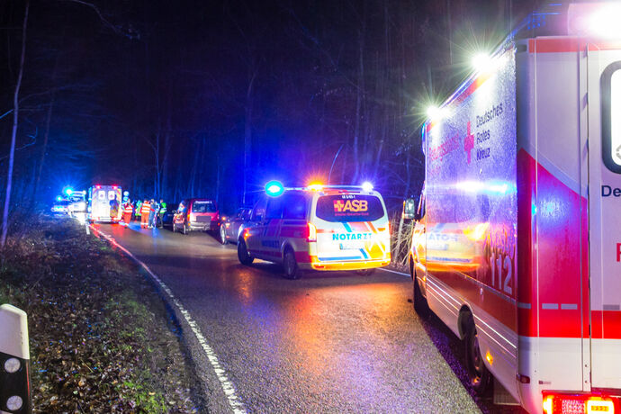 Unfall, Affalterbach - Burgstall, 03.02.2021.