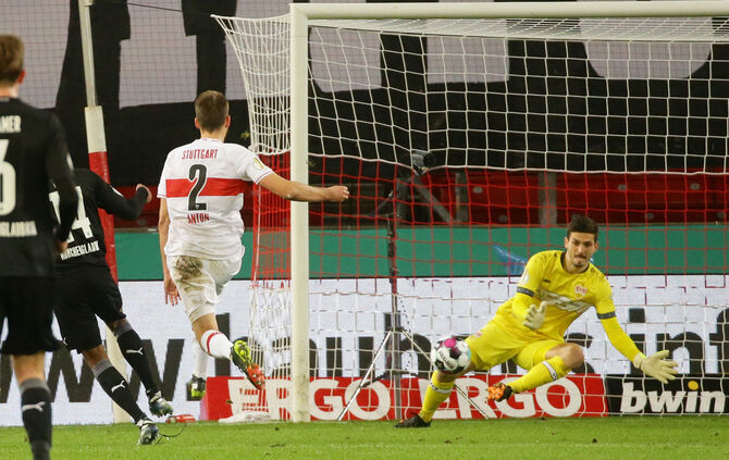 Fußball DFB Pokal VfB Stuttgart vs. Borussia Mönchengladbach