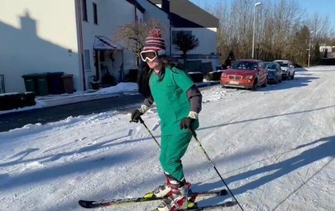 Fasching 2021, Lockdown, Ski