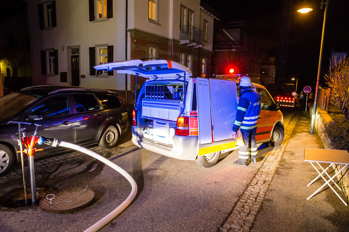 Kellerbrand, Richard-Böhringer-Str., Winnenden, 17.02.2021