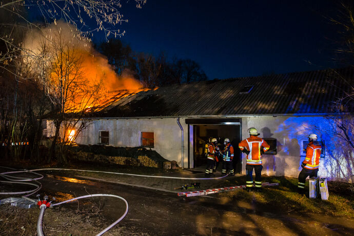 Stallbrand, Obertorhöfe, Kirchberg an der Murr, 21.02.2021