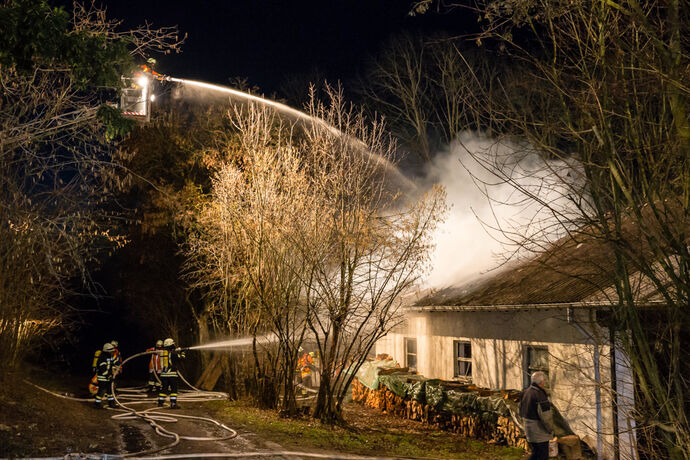 Stallbrand, Obertorhöfe, Kirchberg an der Murr, 21.02.2021