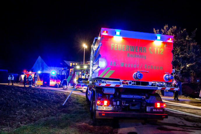 Stallbrand, Obertorhöfe, Kirchberg an der Murr, 21.02.2021