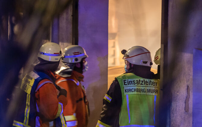 Stallbrand, Obertorhöfe, Kirchberg an der Murr, 21.02.2021