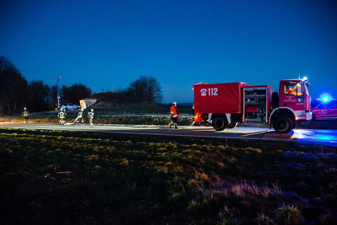 Stallbrand, Obertorhöfe, Kirchberg an der Murr, 21.02.2021