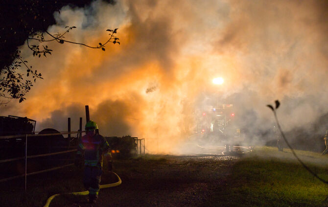 Holzlager in Brand geraten - Bild 01_1