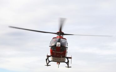 Rettungshubschrauber Hubschrauber Symbol Symbolbild
