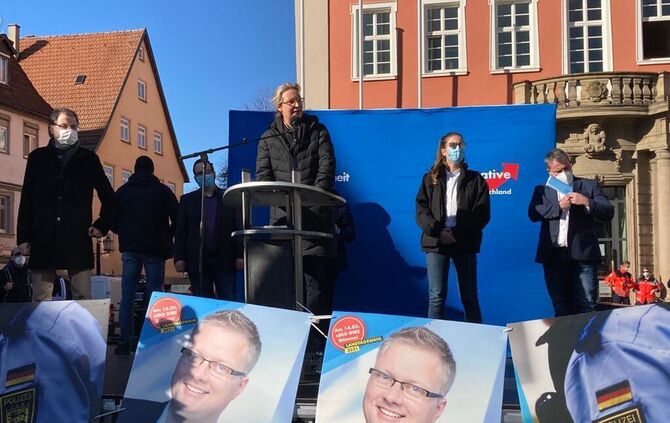 AfD Demo Schorndorf Alice Weidel