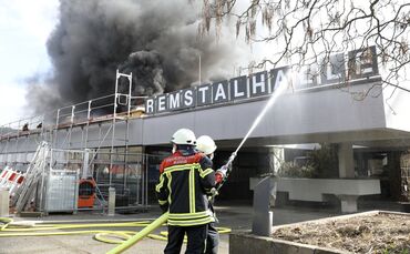 Brand Korb Remstalhalle Hallenbad