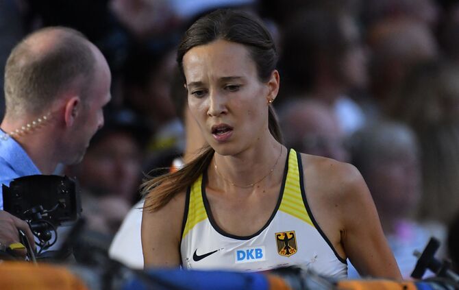 Hanna Klein gibt auf Rätselraten Ausstieg Leichtathletik EM Schorndorf_0