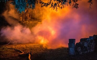 Brandstiftungsserie auf dem Schurwald? - Wieder brennt Holzstapel - Bild 01_0