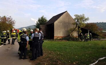 Scheunenbrand in Großheppach_0