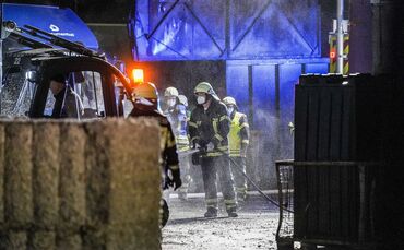 Waiblingen: Brand bei Recyclingfirma 