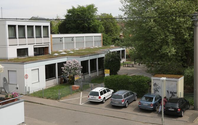 Auf der Rückseite des Magazins ist bislang ein Kindergarten untergebracht, der ins Kinderhaus Badstraße umziehen wird_0