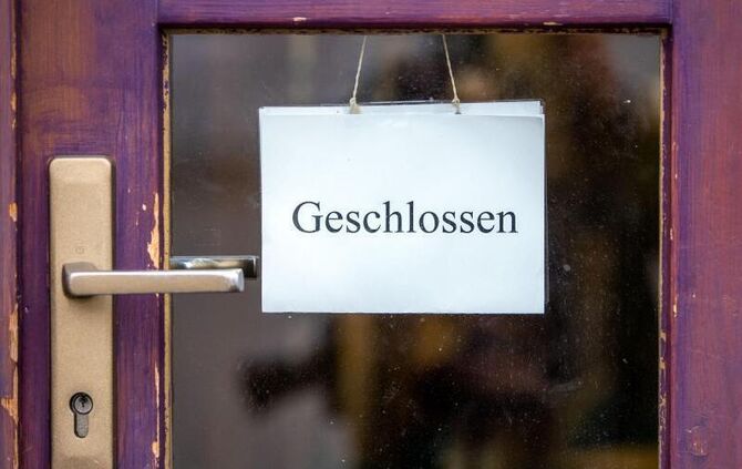 Coronavirus - geschlossenes Geschäft