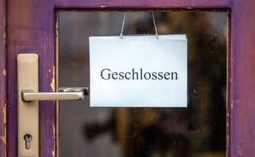 Coronavirus - geschlossenes Geschäft