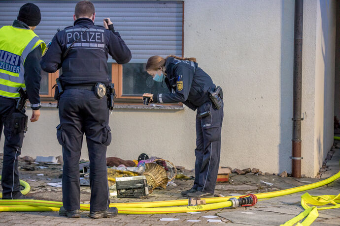 Brand in Büroraum, Korkusstr., Berglen-Öschelbronn, 22.03.2021