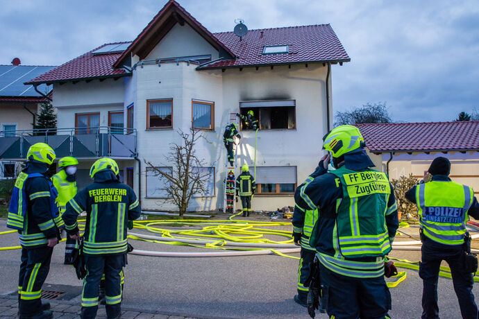 Brand in Berglen 22.03.3021