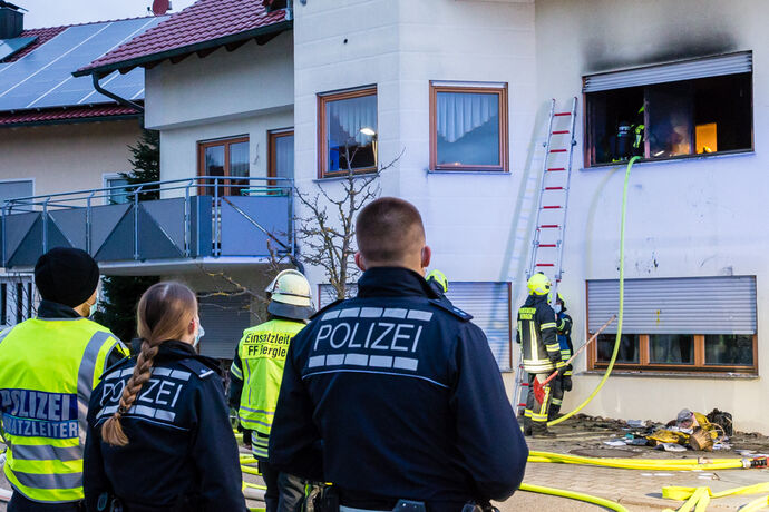 Brand in Büroraum, Korkusstr., Berglen-Öschelbronn, 22.03.2021