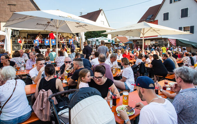 Eroeffnung Leutenbacher Hocketse, 27.07.2018.