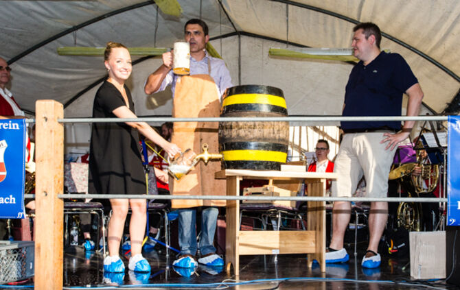 Eroeffnung Leutenbacher Hocketse, 27.07.2018.