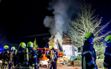 Gebäudebrand, Erlenstr., Berglen-Steinach, 22.03.2021