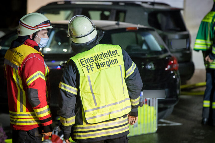 Gebäudebrand, Erlenstr., Berglen-Steinach, 22.03.2021