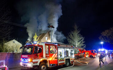 Gebäudebrand, Erlenstr., Berglen-Steinach, 22.03.2021