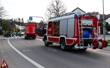 Unfall, Uhlandstr. / Aichenbachstr., Schorndorf, 28.03.2021.