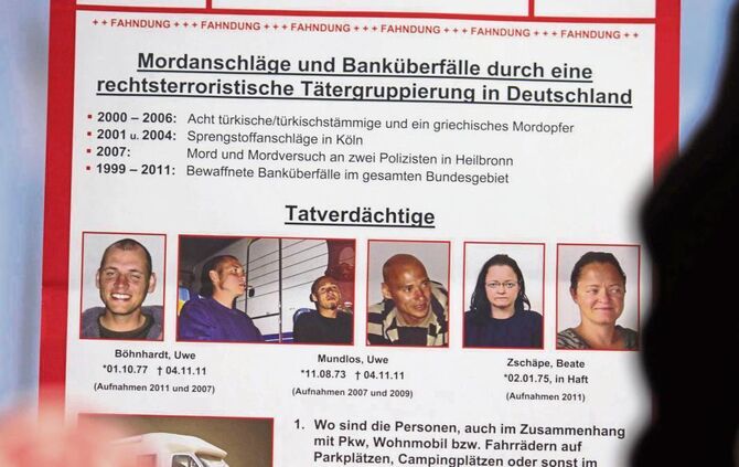 NSU Terroristen - Fahndungsplakat