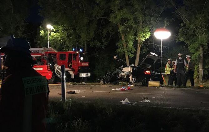 2 Tote nach Frontalcrash zwischen Löchgau und Erligheim