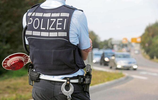 Polizeikontrolle in Waiblingen Symbolbild