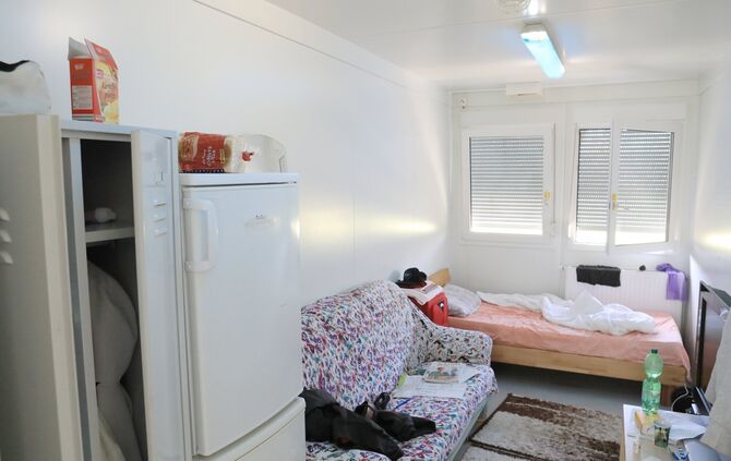 Obdachlosenunterkunft