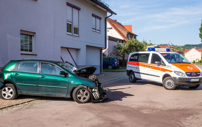 Schwerer Unfall am Dienstagnachmittag ( 29.08. ) in der Welzheimer Straße._8