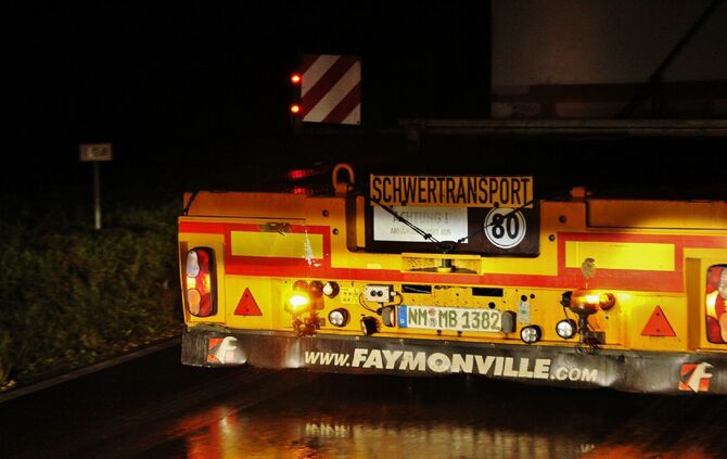 Schwertransport auf der B 29_2