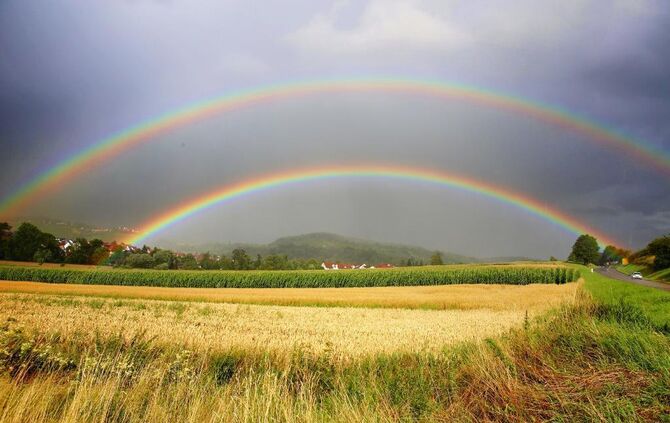 Doppelter Regenbogen über Winnenden-Höfen_3
