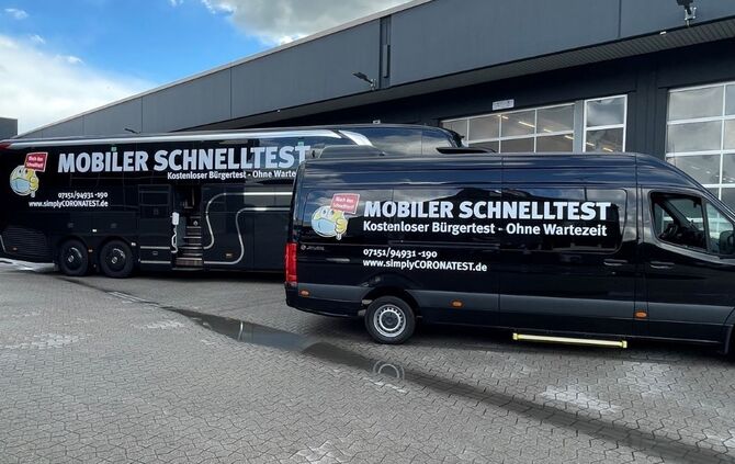 Schlienz Corona Testbusse