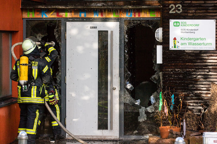 Grossbrand Kindergarten, SOS Kinderdorf, Schorndorf-Oberberken, 16.05.2021.